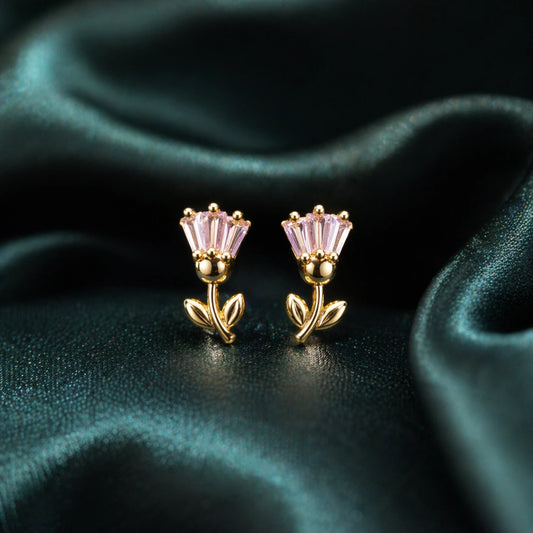 Blush Bloom Studs by Feydoraa